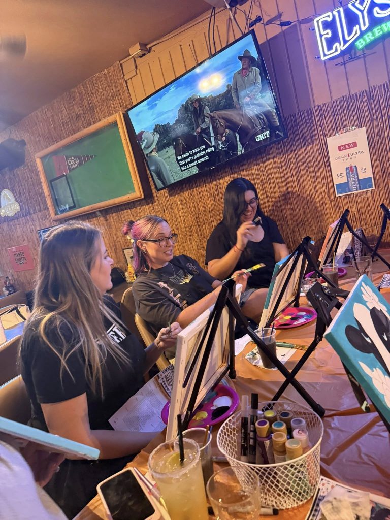 BJs Cat and Moon Paint night
