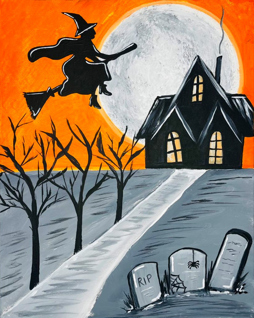 Mckees the witch is in paint party