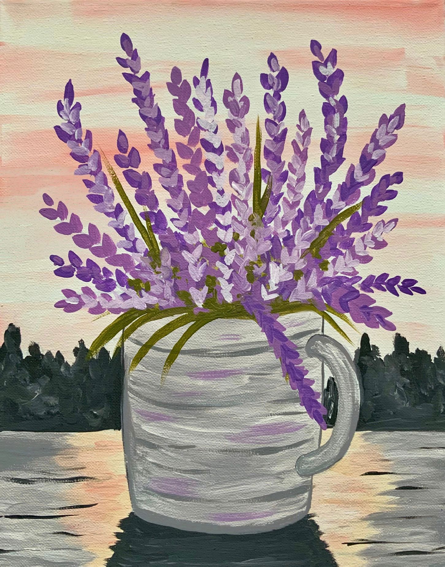 Lavender at last light @ McKees