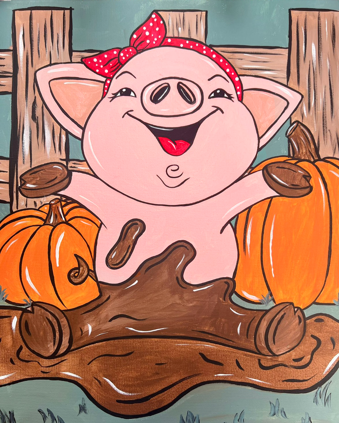 Piggy in the mud puddle @ R Bar